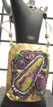 Atlantiscite Necklace with Bronze Pendant