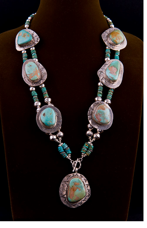 Turquoise Squash Blossom